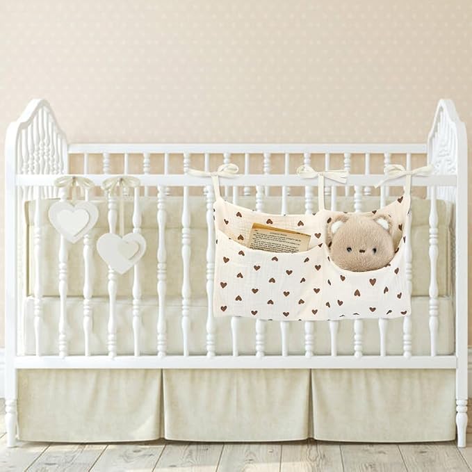 Cinaci 2pcs Cotton Pram Stroller Caddy Baby Crib Hanging Organizers Storage - Image 6