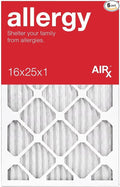 16x25x1 Air Filter ALLERGY by AIRx Filters MERV 11 Pleated 16x25x1 Furnace Filter for HVAC Systems - Made in the USA - Box of 6