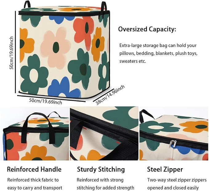 2pcs blanket storage bag for under bed, closet organizers 95L | clothing - Image 3