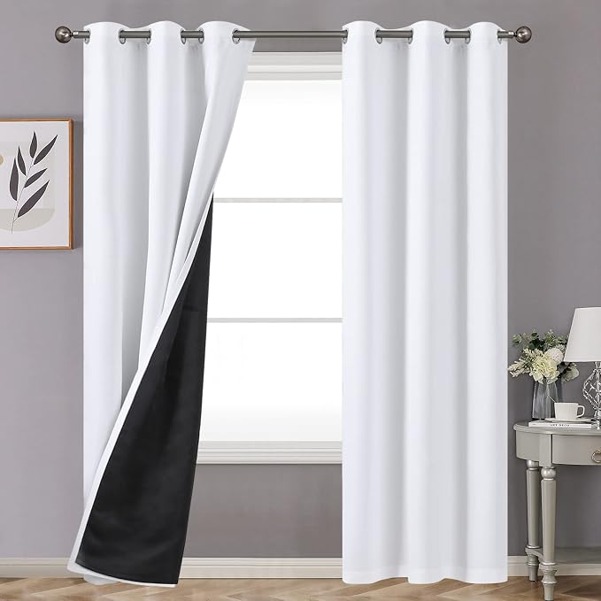 YoungsTex Thermal 100% Blackout Curtains 84 Inch Length by YoungsTex