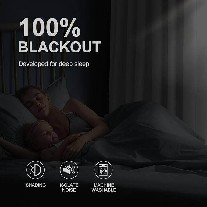 NICETOWN 100% Blackout Curtains - Image 2