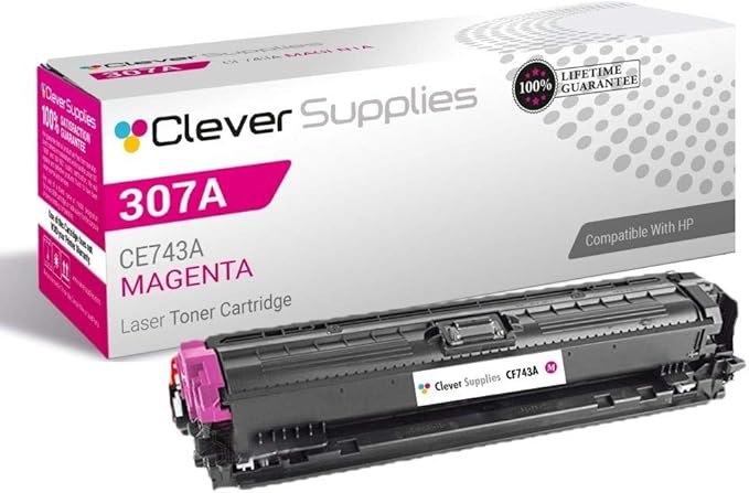 CS Replacement Toner Cartridge Compatible with HP CP5225dn CE743A Magenta