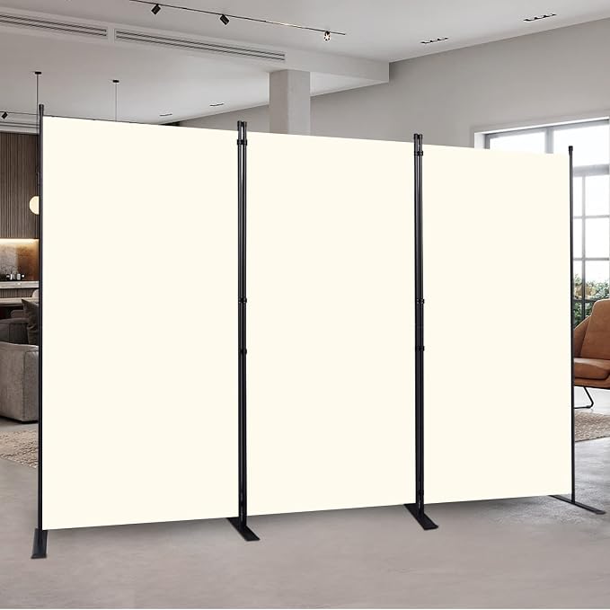 Room Divider 3 Panel-102''Wide, 6FT Room Dividers and Folding Privacy Screen | by HOMSCREENER