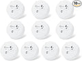 Geevon 10 Pack Water Leak Detectors, 100dB Water Sensor Alarms Flood Detector for Basements, Bathrooms, Laundry Rooms, Kitchens, Garages, and Attics, Water Alarms Battery-Operated (Battery Included)