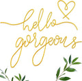 Hicarer Metal Hello Gorgeous Wall Art Minimalist Wall Decor, Classic | by Hicarer
