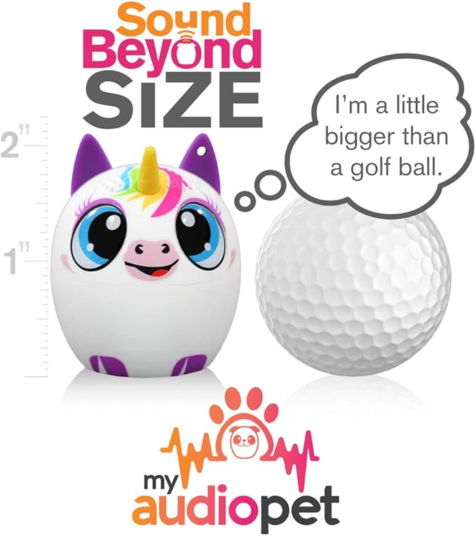 My Audio Pet Mini Bluetooth Animal Wireless Speaker for Kids of All Ages - True Wireless Stereo – Pair with Another TWS Pet for Powerful Rich Room-Filling Sound (UniCHORD)