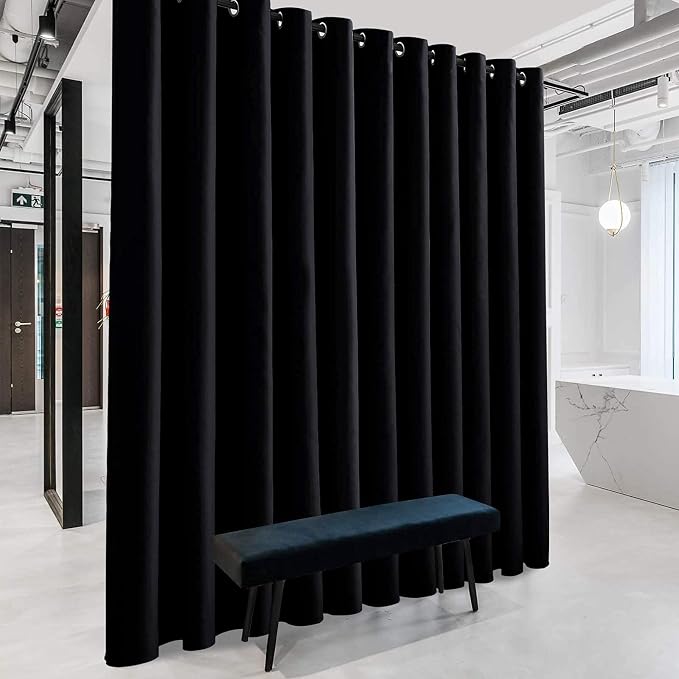 RYB HOME Extra Wide Curtain Blackout Room Divider by RYBHOME