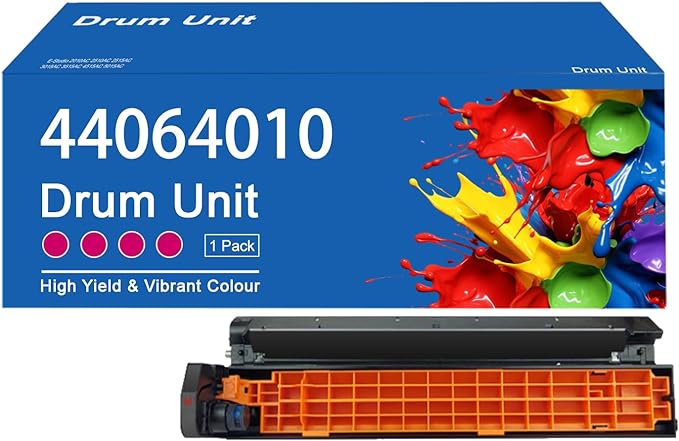 AENERN C810/C830 Drum Unit Compatible for OKI 44064012 44064011 44064010 44064009 Imaging Drum Work for OKI C810 C810n C810dn C810cdtn C830 C830n C830dn C830cdtn Printer 1 Magenta