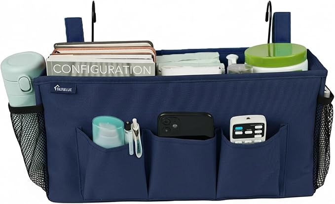 Surblue Bedside Organizer with Hook Bedside Caddy Hanging Storage Bag with by SURBLUE