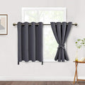 DWCN Short Dark Grey Blackout Curtains by DWCN