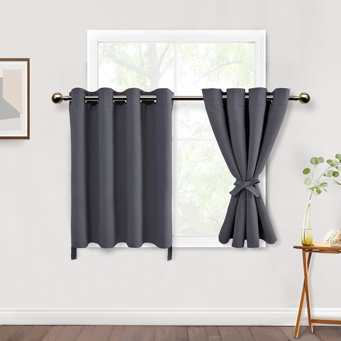 DWCN Room Darkening Curtains for Bedroom, 52 x 30 Inches Long by DWCN