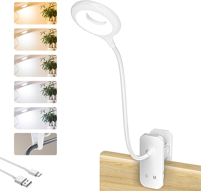 CUHIOY Rechargeable Clip on Reading Light by CUHIOY