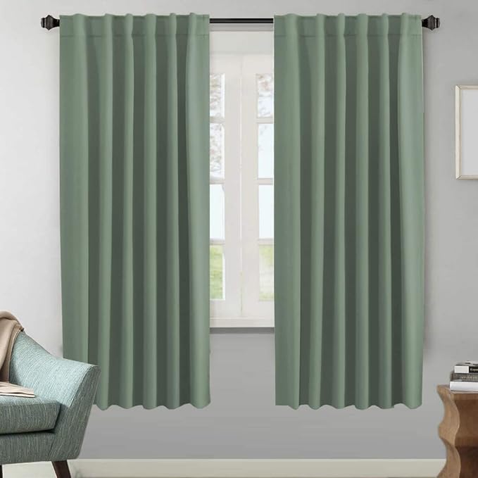 H.VERSAILTEX Blackout Curtains Thermal Insulated Window Treatment Panels Room by HVERSAILTEX