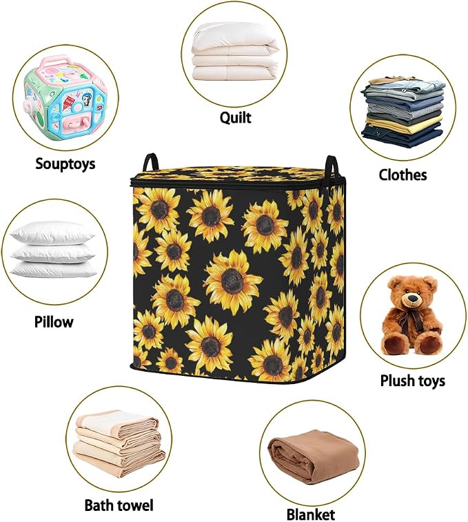 2pcs blanket storage bag for under bed, closet organizers 95L | clothing - Image 2