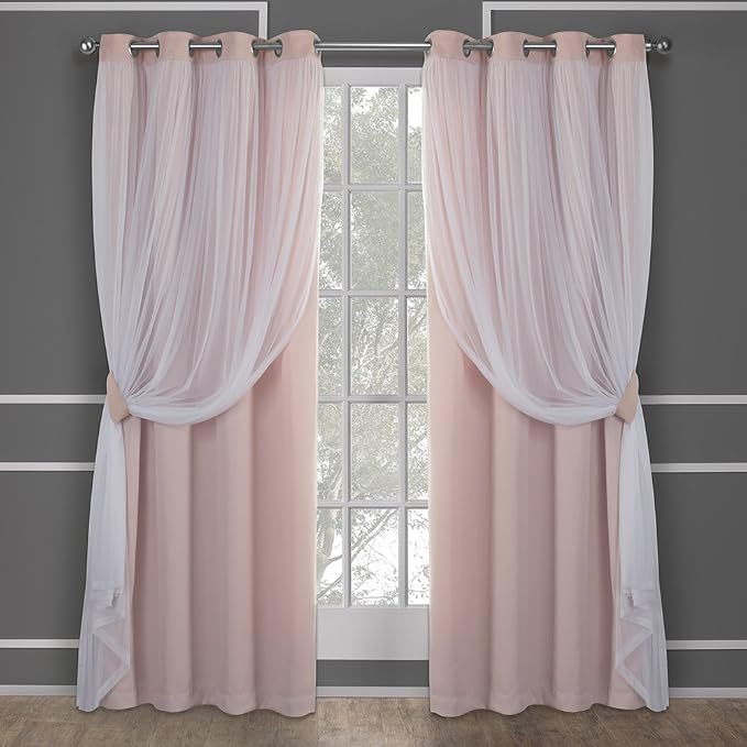 TOWN & COUNTRY LUXE Talia Double Layer Indoor Curtains, Sheer and Room by TOWN+%26+COUNTRY+LUXE