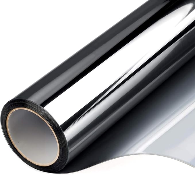 One Way Privacy Window Film Heat Control Mirror Tint 35.4Inx26.2Ft | Window Tint by FILMGOO