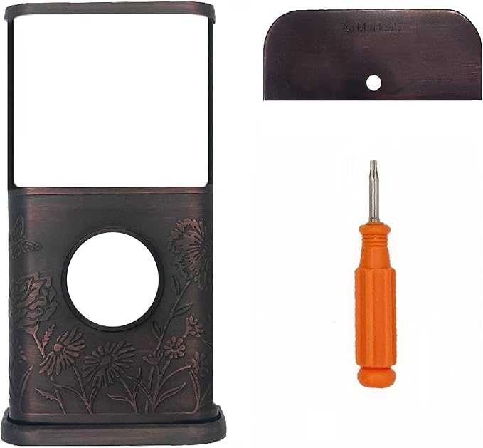 Garden Video Doorbell Cover (Compatible with Ring 3, 3 Plus, 4, Battery Plus, and Battery Pro) (Oiled Bronze)