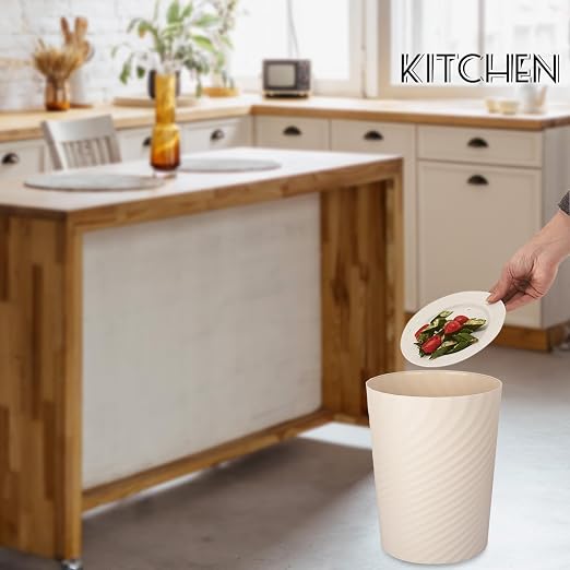 Plastic Small Bathroom Trash Can Wastebasket Garbage Can, 2 Pack | Sturdy-Easy - Image 5