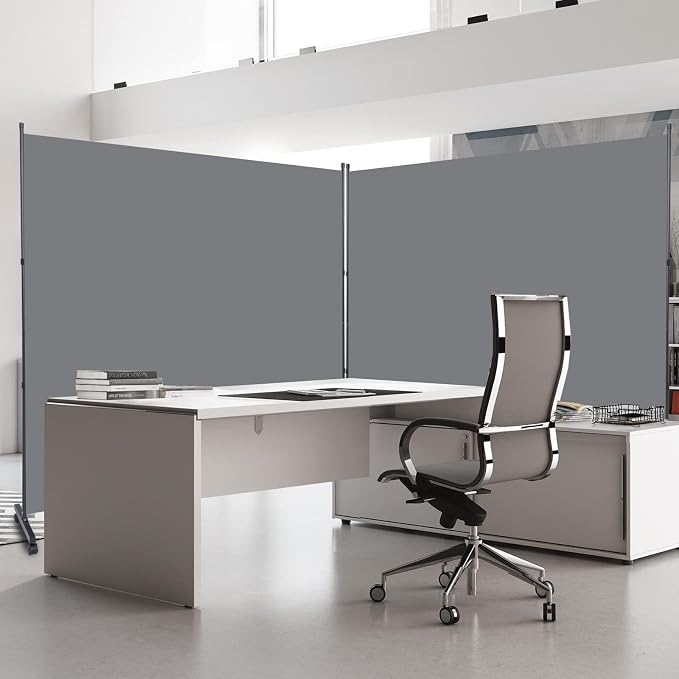 Room Divider 71'' Wide Partition Room Dividers, 1 Panel Wall Divider w/Wheel | - Image 6