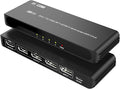 DisplayPort Splitter for 4 Monitors, Three DP with HDMI Adapter 8K@60Hz Extended Display 1 in 4 Out DisplayPort MST Hub for Multiple Monitor, Compatible with Computer, Graphic Card, PC
