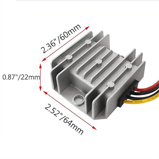 Proshopping 72V to 12V Step Down DC Converter, 15-90V to 12V 3A 36W Small Buck Module, Waterproof Golf Cart Voltage Regulator Reducer, DC 24V 36V 48V 60V 72V Power Supply