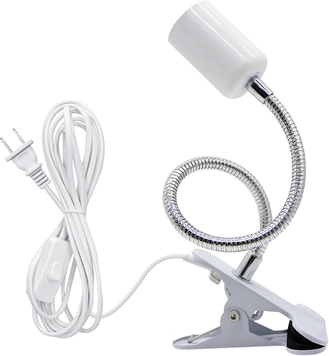 Clip Lamp Holder Adjustable Light Bulb Stand Clamp Lights Flexible Clamp Lamp by FEYAIM