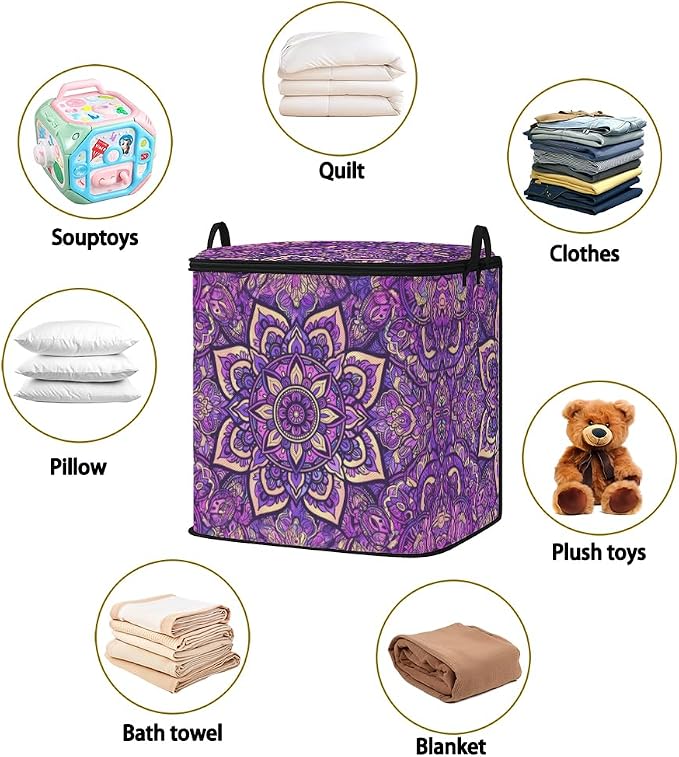 2pcs closet organizers and storage under bed, clothing blanket sweater sheet - Image 2