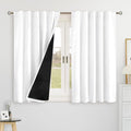 BGment Pure White 100% Blackout 48 Inch Curtains by BGment