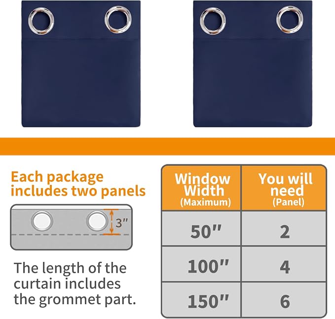 YoungsTex 100% Blackout Curtains - Image 6