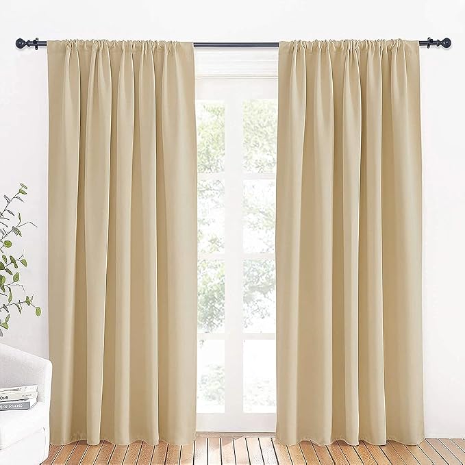 RYB HOME Large Curtains for Bedroom Living Room Dining Room 84 inches Long | by RYBHOME
