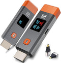 Wireless HDMI Transmitter and Receiver 328ft/100m Extender 4K Decode Input 1080P Output Plug&Play Portable 2.4G/5.8G for Video and Audio to Monitor from PC/Projector/TV Box,with LED Display