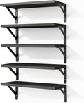 Fixwal Wall Floating Shelves for Home Decor | Wood Shelves, Natural Grain by Fixwal
