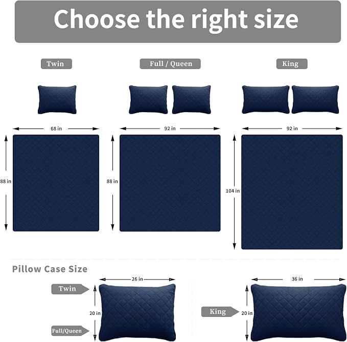 Easy-Going Reversible Quilt Set Twin, Bedspread - Image 6