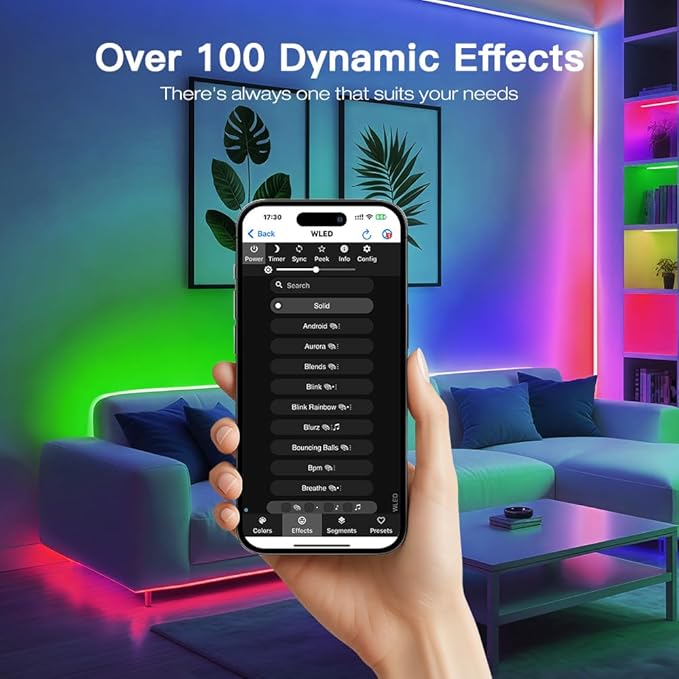 Sogledwow Elite Series ESP32 WLED LED Strip Controller Dynamic Mic Sound Reactive 20A Fuse Level Shifter UART Energy Save Relay for WS2811 WS2812 SK6812 WS2813 WS2815 Addressable RGB IC Strip