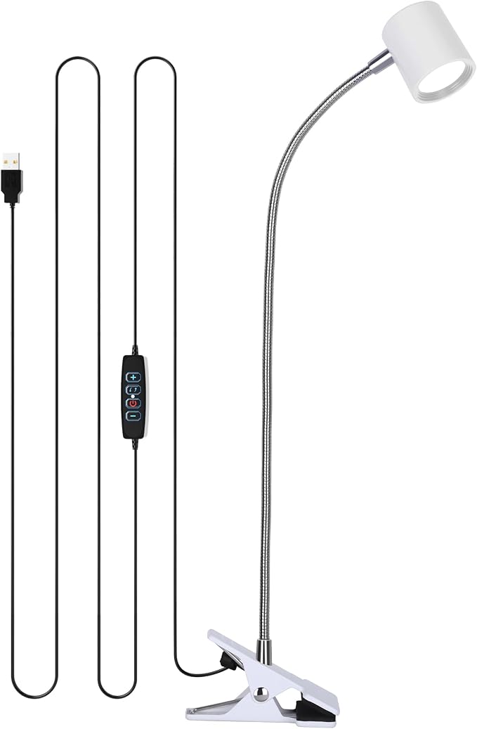 Dott Arts Desk Lamp, USB Clip On Light by DottArts