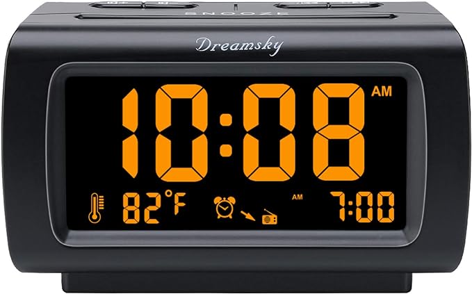 DreamSky Alarm Clock Radio for Bedrooms by DreamSky