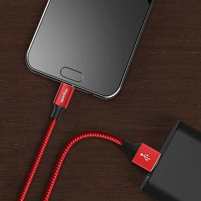 etguuds USB A to USB C Cable 4ft, 2-Pack, 3A Fast Charging Type C Charger Cord for iPhone 17 16 15 Pro Max 16e 17 Air, Samsung Galaxy S25 S24 S23 S22 S21 S20 A17 A16 A56 A55 Flip Fold, Red
