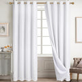 Diraysid 100% Blackout Curtains White Linen Curtains by Diraysid%2C+refresh+your+life