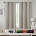 MIULEE Blackout Curtains for Bedroom 2 Panels 40 x 45 Inch Long Natural | by MIULEE