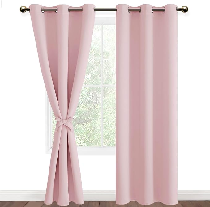 DWCN Pink Blackout Curtains 84 inch Length - Image 7