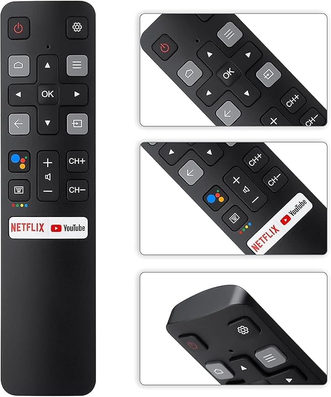 New OEM Replacement Remote RC802V FNR1 fit for TCL TV 40S334 50S434 55S434 75S434 40S330 70S430 32S334 55S435 50S435 43S43432S6500A 65P8S 65P8 55P8S 49S6800FS 49S6800 32S6500S 32S6800S 32S6510S 32A325