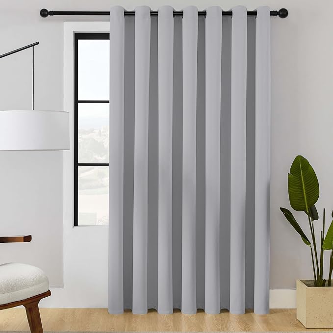 ChrisDowa Room Divider Curtains 108 Inch Long Sliding Door Curtain 1 Panel | by ChrisDowa