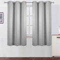 Light Grey Blackout Curtains/38 x 54 Inch/Set of Two Panels Grommet Living Room by Lemomo