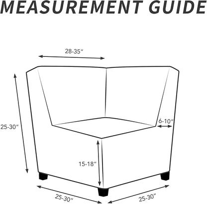 Easy-Going Stretch Sectional Corner Sofa Slipcover 1-Piece Couch Sofa Cover Furniture Protector Soft with Elastic Bottom for Kids, Pet, Spandex Jacquard Fabric Navy