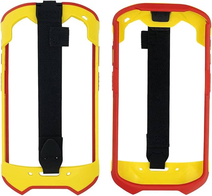 Protective Cover Bumper Case Rugged Boot with Hand Strap for Zebra TC51 TC510K TC52 TC56 TC57 (Red+Yellow)