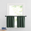 RYB HOME Cafe Blackout Curtains 24 inch Length by RYBHOME