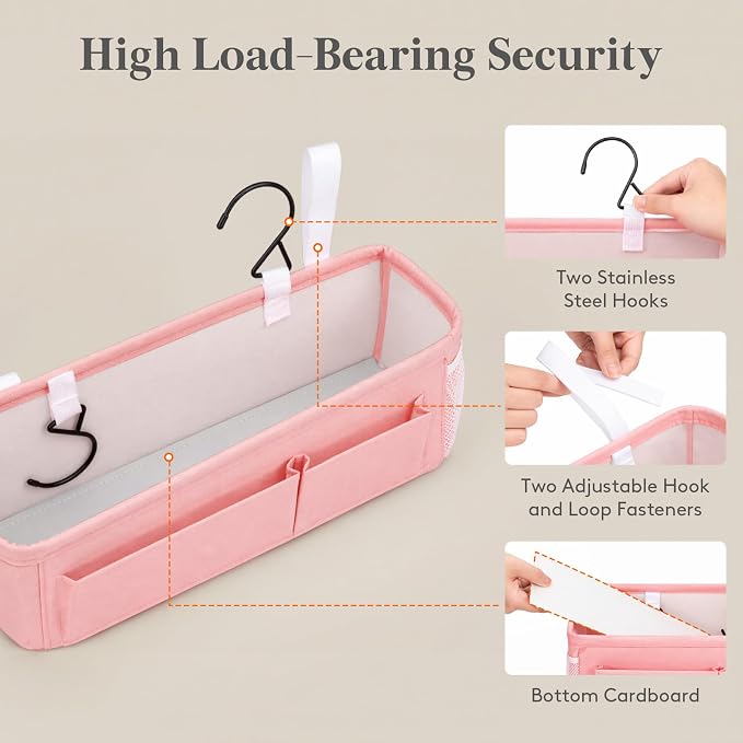 Lifewit Bedside Caddy Storage Organizer, Hanging Storage Bag - Image 3
