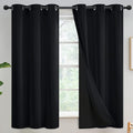 Yakamok Black Blackout Curtains 63 inches Long by Yakamok