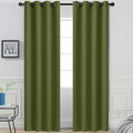 Yakamok Room Darkening Curtains 52x84 inch Length Olive Green-Living Room | 2 by Yakamok
