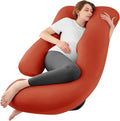 Cooling Pregnancy Pillows for Sleeping, Down Alternative, Removable Cover by SASTTIE